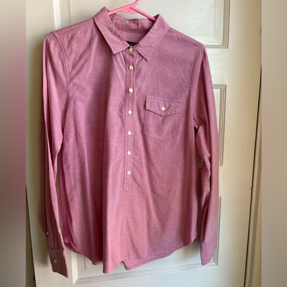 J. Crew Half Button Up Shirt